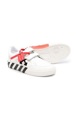 White and black calf leather sneakers OFF WHITE KIDS | OBIA005C99LEA0010110